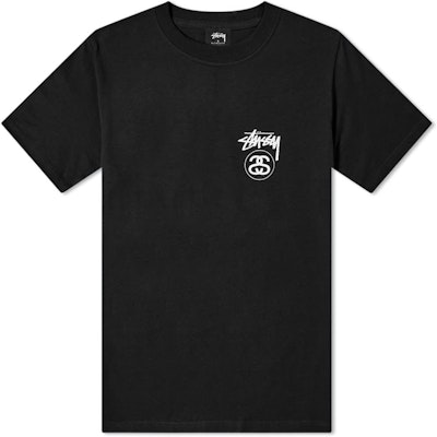 Stüssy Stock Logo 連結短袖T恤 黑色 Buy Stüssy Stock Logo 連結短袖T恤 黑色