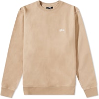 Stüssy Stock Logo Crew Beige Stüssy Stock Logo Crew Beige
