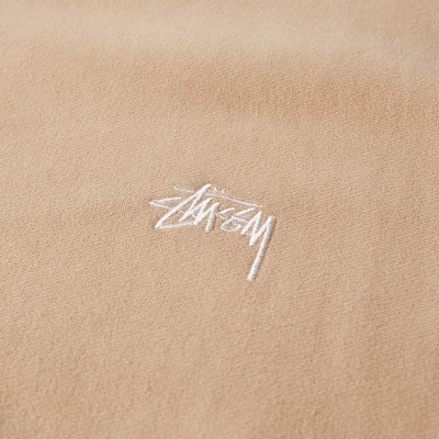 Stüssy Stock Logo Crew Beige Order Stüssy Stock Logo Crew Beige