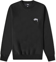 Stüssy Stock Logo Crew Black Stüssy Stock Logo Crew Black