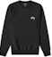 Buy Stüssy Stock Logo Crew Black