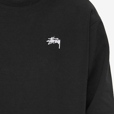 Stüssy Stock Logo Crew Black Order Stüssy Stock Logo Crew Black