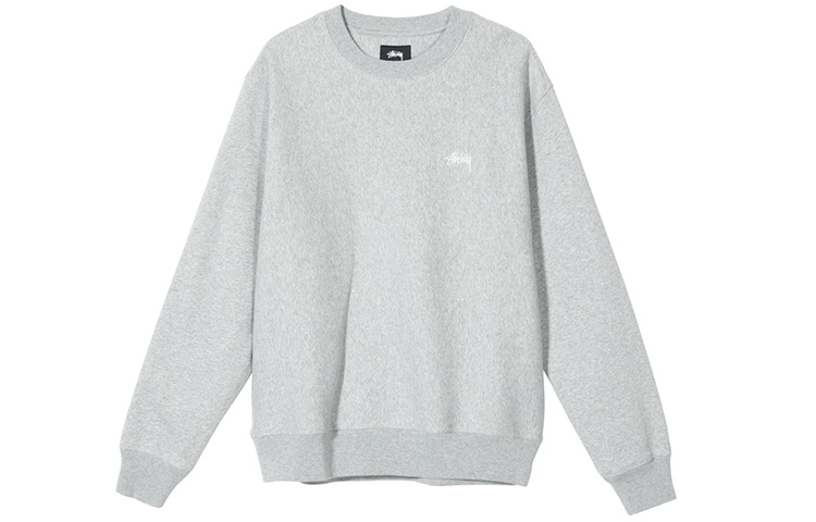 Stüssy Stock Logo Crew Embroidered Vintage Sweatshirt Unisex 118363 圖 11