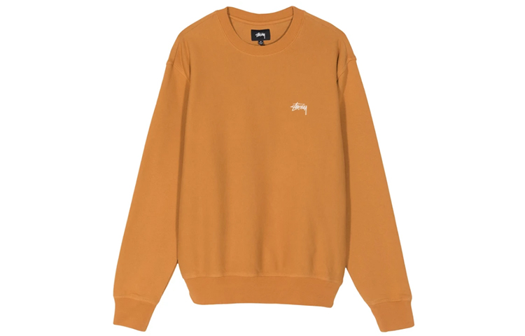 Stüssy Stock Logo Crew Embroidered Vintage Sweatshirt Unisex 118363 圖 5