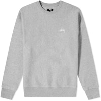 Stüssy Stock Logo Crew Grey Heather Stüssy Stock Logo Crew Grey Heather