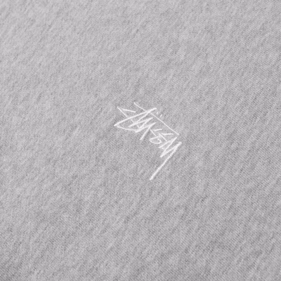 Stüssy Stock Logo Crew Grey Heather Order Stüssy Stock Logo Crew Grey Heather
