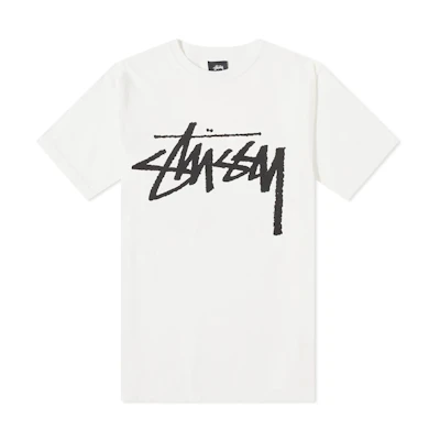 Stüssy Stock Pig. Dyed Tee Natural