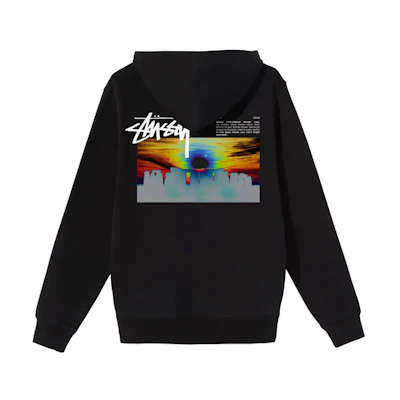 Stüssy Stonehenge Hoodie Stone Print Pullover Vintage Unisex Sweatshirt 1924629