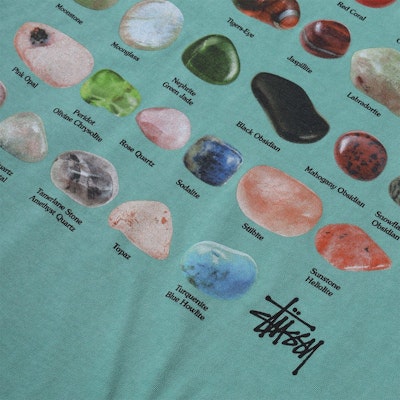 Stüssy Stones Pigment Dyed Tee Moss Order Stüssy Stones Pigment Dyed Tee Moss