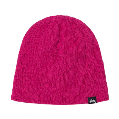 Stüssy Strand Skull Cap Magenta