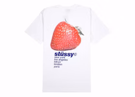 Stüssy Strawberry Tee White Stüssy Strawberry Tee White