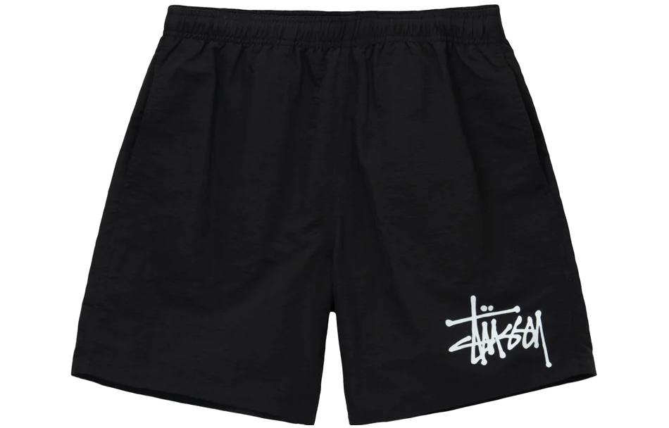 Lookbook Stüssy Stussy 2024 Fall  Retro Loose Fit Embroidered Logo Drawstring Shorts. 113156