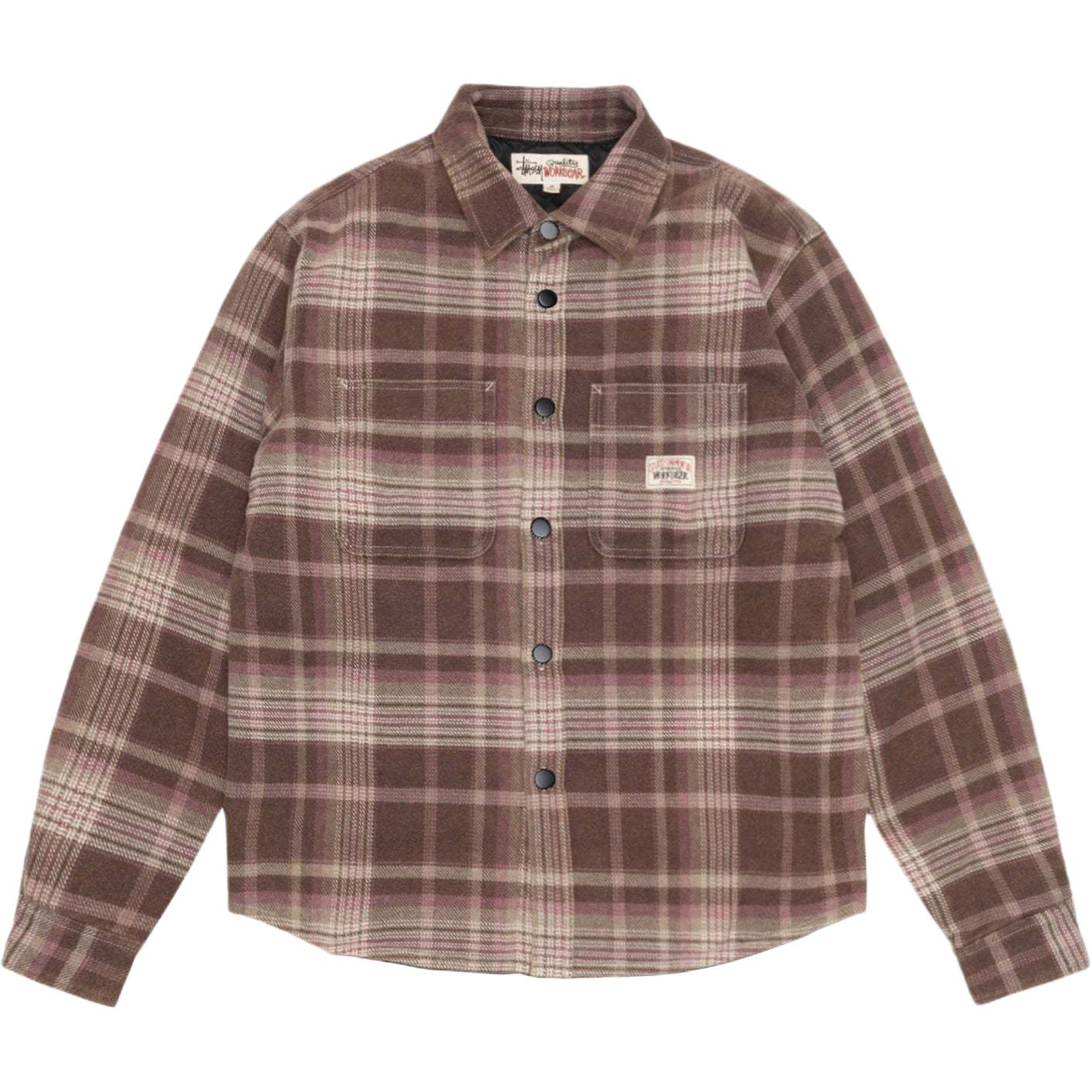 Stüssy Stussy 2024 Fall Heavy Washed Plaid Shirt Vintage Logo Long Sleeve Unisex 1110339 圖 6