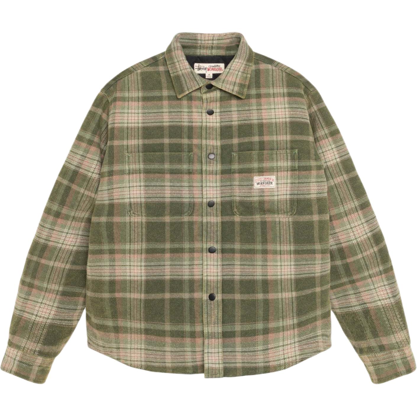Stüssy Stussy 2024 Fall Heavy Washed Plaid Shirt Vintage Logo Long Sleeve Unisex 1110339 圖 10
