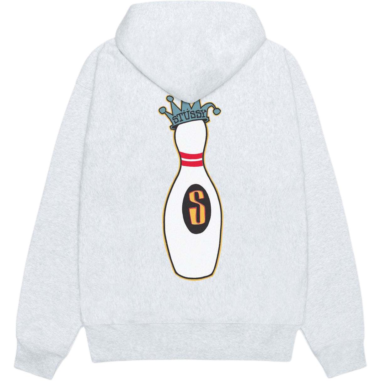 Stüssy Stussy 2024 Fall KINGPIN Zip Hoodie Bowling Print Retro Unisex Fleece Sweatshirt. 1975037
