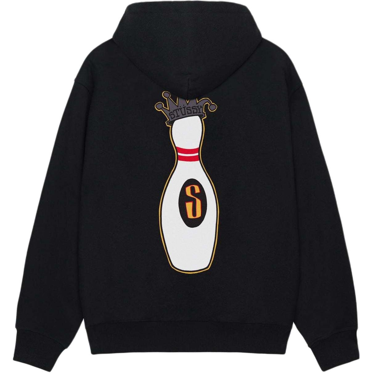 Stüssy Stussy 2024 Fall KINGPIN Zip Hoodie Bowling Print Retro Unisex Fleece Sweatshirt. 1975037 圖 2