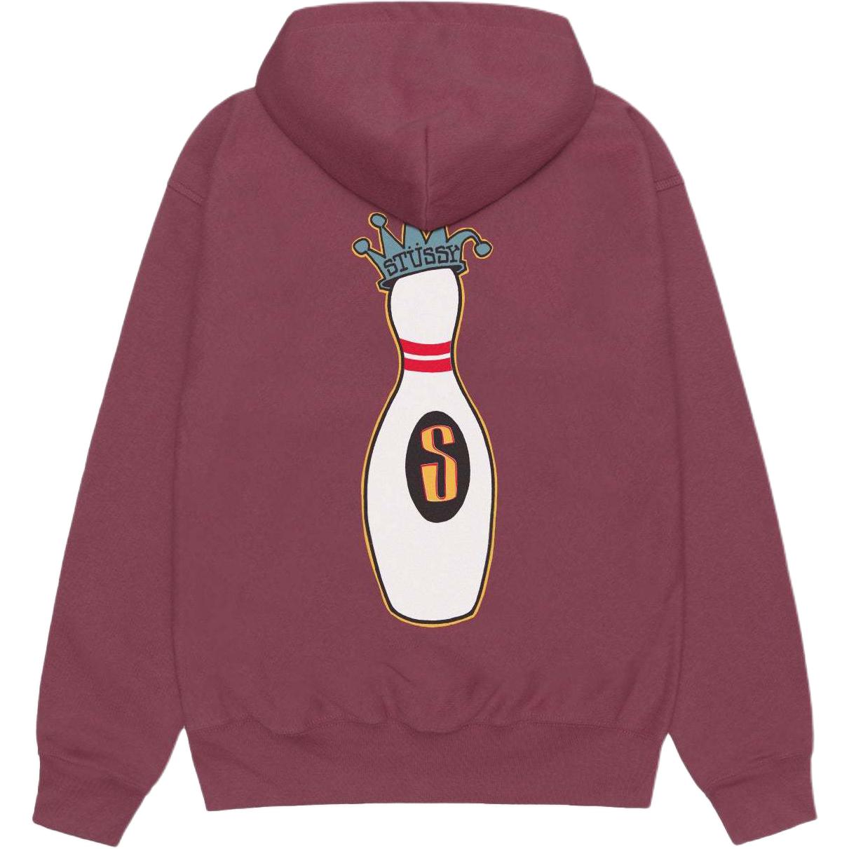 Stüssy Stussy 2024 Fall KINGPIN Zip Hoodie Bowling Print Retro Unisex Fleece Sweatshirt. 1975037 圖 8