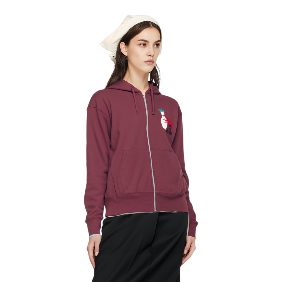 Stüssy Stussy 2024 Fall KINGPIN Zip Hoodie Bowling Print Retro Unisex Fleece Sweatshirt. 1975037 圖 10