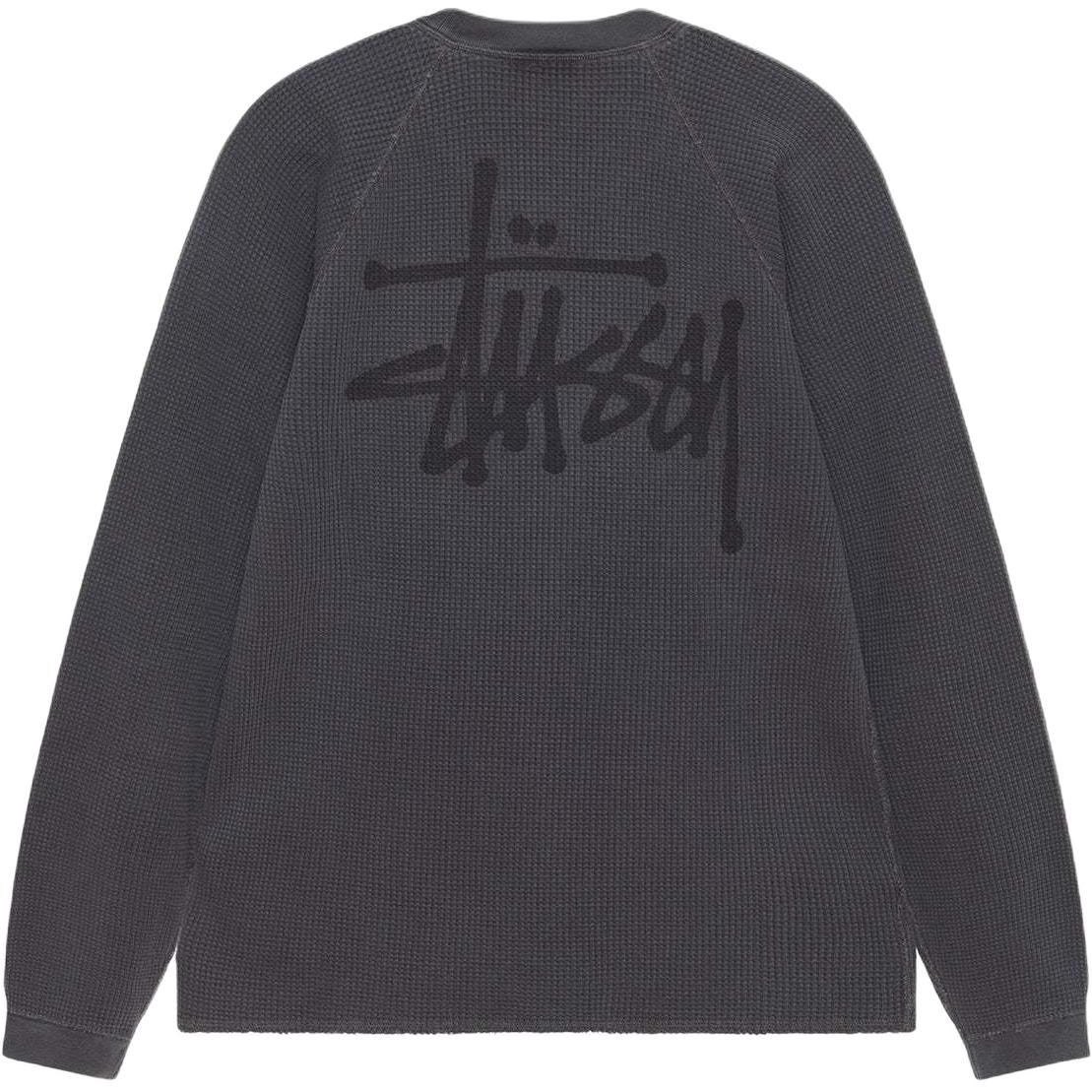 Order Stüssy Stussy 2024 Fall Logo Raglan Waffle Long Sleeve Vintage Unisex T-Shirt. 1140356