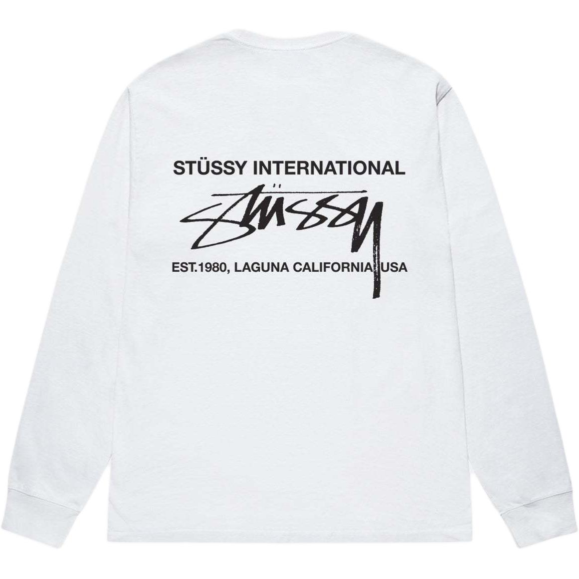 Stüssy Stussy 2024 Fall Smooth International LS Tee Retro Unisex Long Sleeve Shirt. 1995039