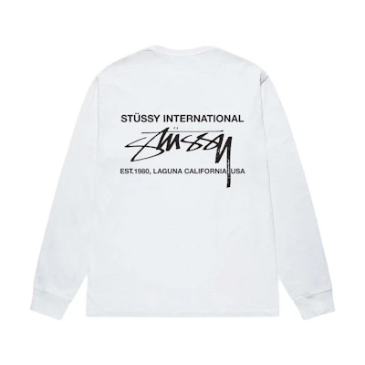 Stüssy Stussy 2024 Fall Smooth International LS Tee Retro Unisex Long Sleeve Shirt. 1995039