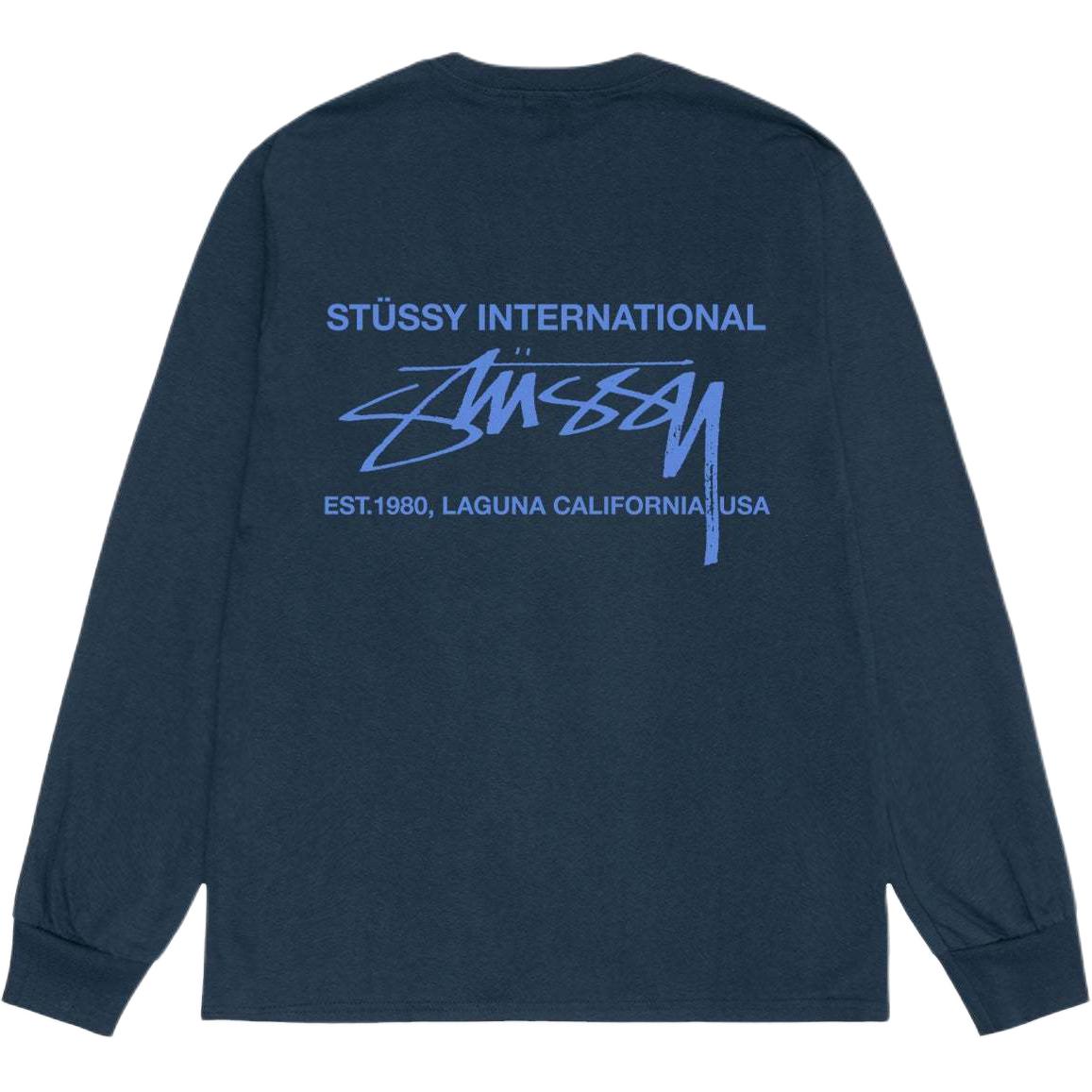Stüssy Stussy 2024 Fall Smooth International LS Tee Retro Unisex Long Sleeve Shirt. 1995039 圖 2