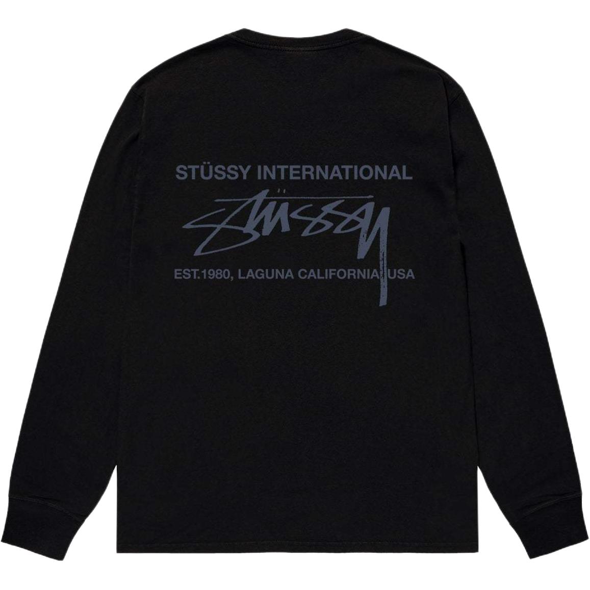 Stüssy Stussy 2024 Fall Smooth International LS Tee Retro Unisex Long Sleeve Shirt. 1995039 圖 4