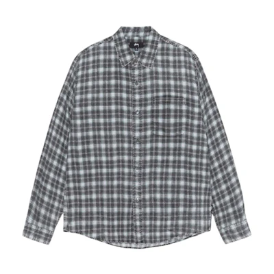 Stüssy Stussy 2024 Summer Matthew Printed Plaid Loose-Fit Retro Shirt Unisex. 1110328