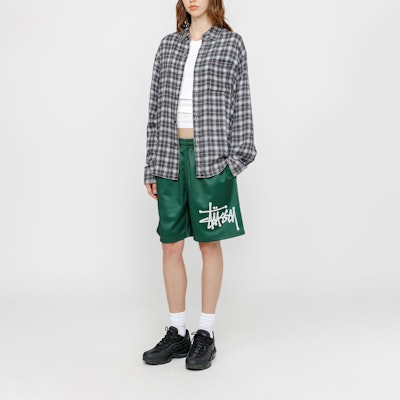 Stüssy Stussy 2024 夏季 Matthew 格紋復古寬鬆版印花襯衫 男女同款 1110328 3