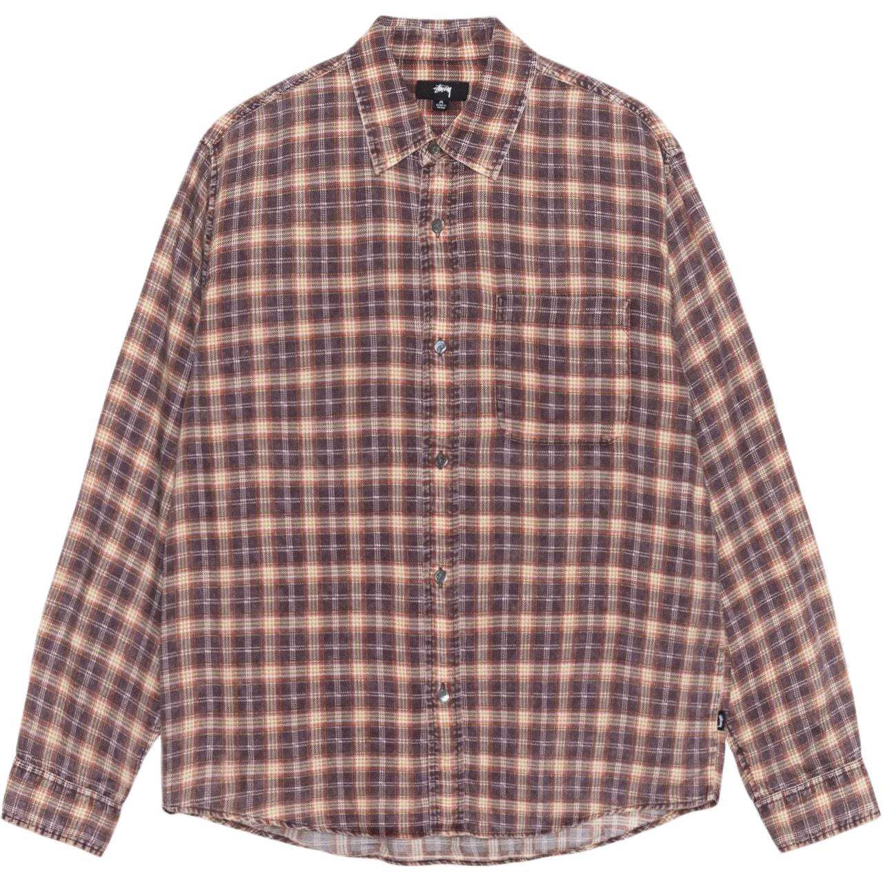 Order ステューシー 2024 夏 マシュー プリント チェック ルーズフィット レトロシャツ ユニセックス. 1110328