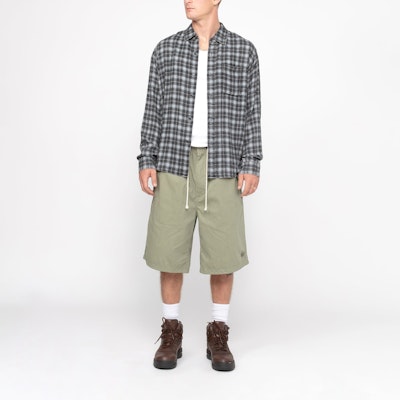 Stüssy Stussy 2024 夏季 Matthew 格紋復古寬鬆版印花襯衫 男女同款 1110328 1