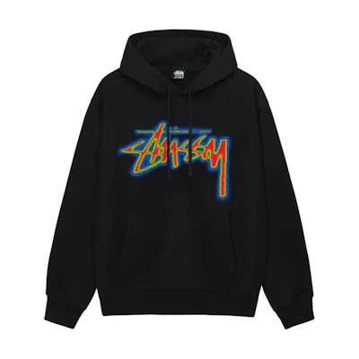 Stüssy Stussy 2024 Summer Thermal Stock Hoodie Retro Kangaroo Pocket Unisex Sweatshirt 1925023