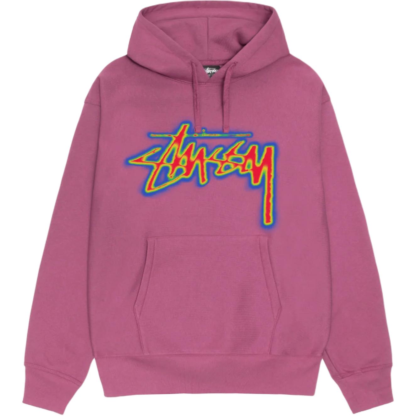 Order 스투시 2024 여름 열선 스탁 후디 레트로 캥거루 포켓 유니섹스 스웻셔츠 1925023