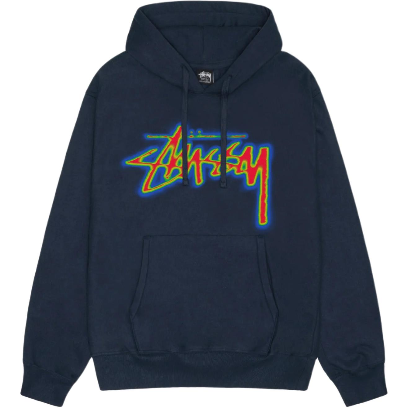 Details for 스투시 2024 여름 열선 스탁 후디 레트로 캥거루 포켓 유니섹스 스웻셔츠 1925023