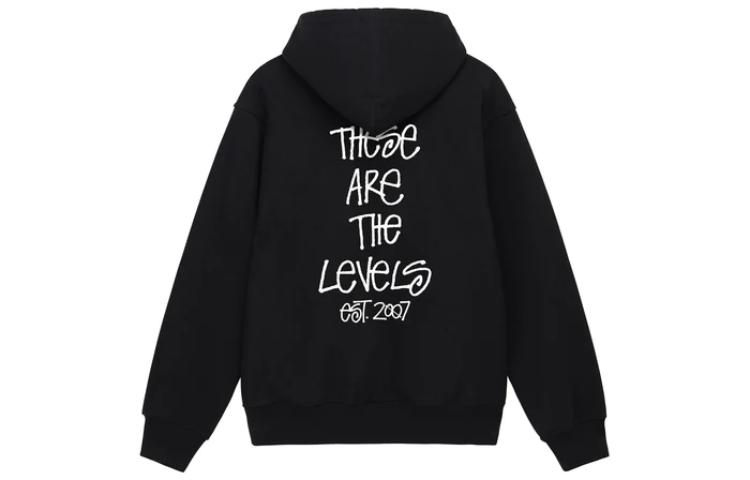 Stüssy Stussy 22FW Levels Hoodie Capsule Collab Retro Unisex Black Pullover Sweatshirt 3923833 圖 3