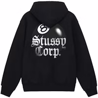 Stüssy Stussy 8 Ball Corp Hoodie Black Retro Graphic Print Unisex Casual Streetwear. 1924868 Stüssy Stussy 8 Ball Corp Hoodie Black Retro Graphic Print Unisex Casual Streetwear. 1924868