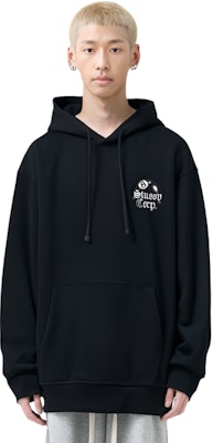 Stüssy 8 Ball Corp 黑色帽T 復古圖案 男女休閒街頭風潮服裝 1924868 Details for Stüssy 8 Ball Corp 黑色帽T 復古圖案 男女休閒街頭風潮服裝 1924868