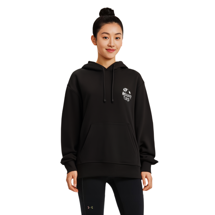 Sizing Stüssy 8 Ball Corp 黑色帽T 復古圖案 男女休閒街頭風潮服裝 1924868