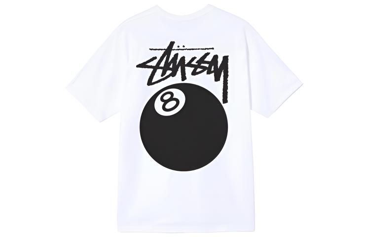 Stüssy Stussy 8 Ball Graphic Tee Unisex Couple Matching T-Shirt 1904684