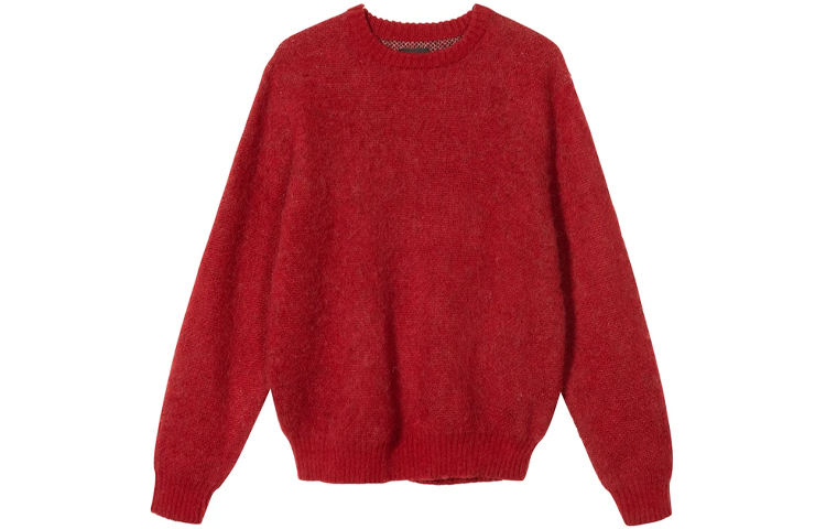 Stüssy Stussy 8 Ball Mohair Sweater Black Unisex Long Sleeve Crewneck. 117078 圖 6