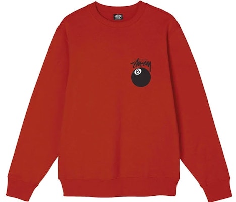 Stüssy Stussy 8 Ball Series Black Printed Retro Crewneck Sweatshirt for Men. 1914749 5