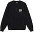 Lookbook Stüssy Stussy 8 Ball Series Black Printed Retro Crewneck Sweatshirt for Men. 1914749