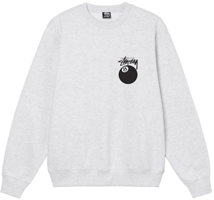 Stüssy Stussy 8 Ball Series Black Printed Retro Crewneck Sweatshirt for Men. 1914749 1