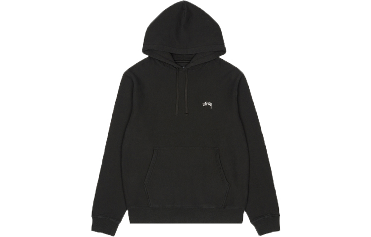 Stüssy Stussy  Fleece-Lined Retro Hoodie with Letter Embroidery and Kangaroo Pocket. 118311 圖 2