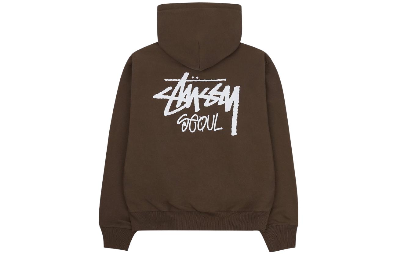 Stüssy Stussy  Oversized Letter Print Zip Hoodie Vintage Style Sweatshirt. 3973727 圖 3