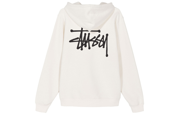 Stüssy Stussy  Retro Logo Print Fleece Hoodie - Simple American Style. 1924500 圖 8