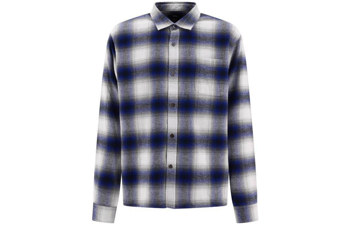 Stüssy Stussy  Retro Long Sleeve Checkered Shirt with Pointed Collar. 1110292
