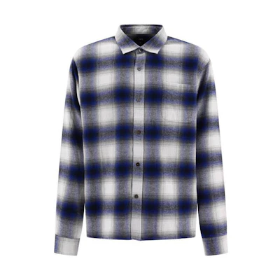 Stüssy Stussy Retro Long Sleeve Checkered Shirt with Pointed Collar. 1110292