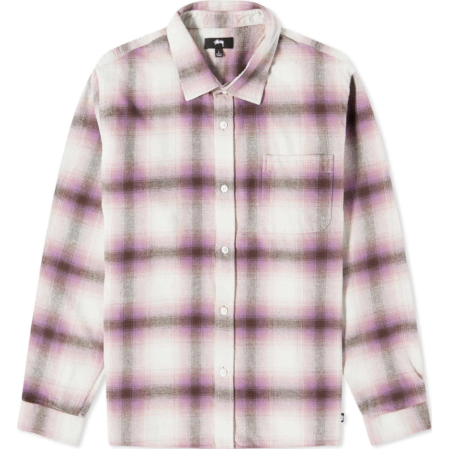 Stüssy Stussy  Retro Long Sleeve Checkered Shirt with Pointed Collar. 1110292 圖 2