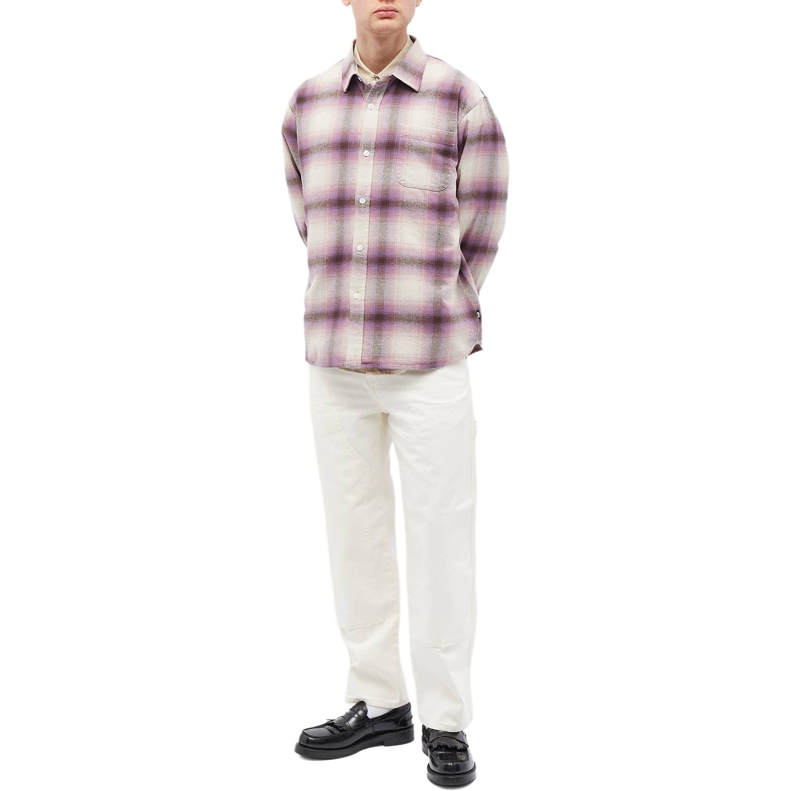 Stüssy Stussy  Retro Long Sleeve Checkered Shirt with Pointed Collar. 1110292 圖 3